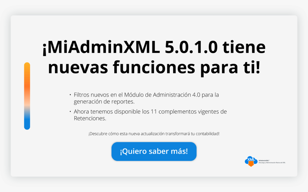 Actualización MiAdminXML 5.0.1.0